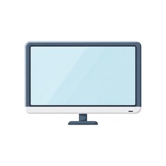 Fototapeta premium Computer monitor on white background.