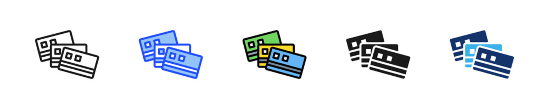 Layer Account Icon Collection With Multiple Styles