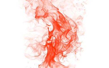 Fototapeta premium Red Smoke Wave PNG Abstract Flowing Vapor Background