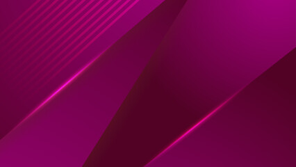 Obraz premium Sophisticated magenta and purple background with diagonal geometric overlays and vibrant neon light accents suitable for fashion or premium branding