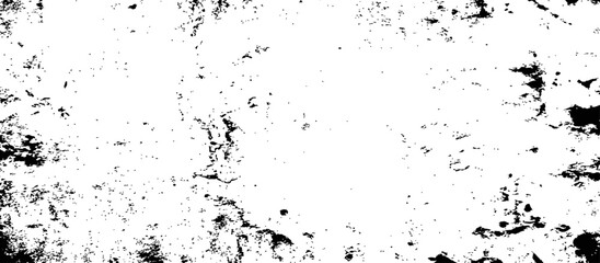 Fototapeta premium Abstract Black and White Grunge Distressed Texture Overlay Vector