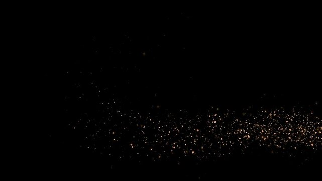 Futuristic Particle stars dust effects glittering flickering 3D Shining star Magic glitter luxury Glitter Light trail motion graphics. Overlay logo title event, concert Christmas, Award, Celebration