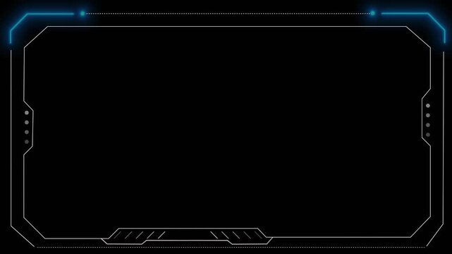 HUD Framework Digital Technology Science Fiction Framework Interface design of frame with brackets, equalizers, data, futuristic elements. overlay template futuristic cyber frame and. 3D Illustration