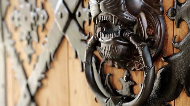 European old stone castle and fortress architecture, medieval towers and turrets, historic landmark in scenic landscape.