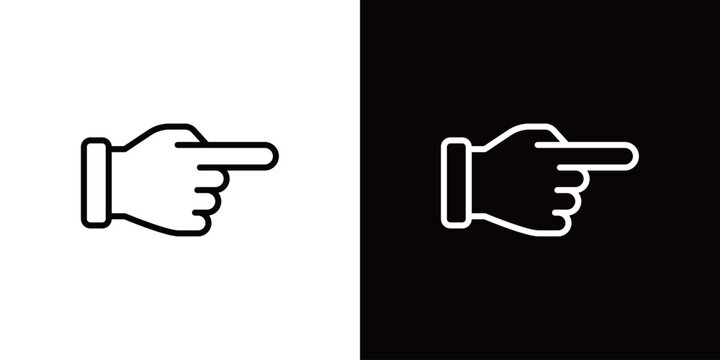 指差し（右）のアイコン