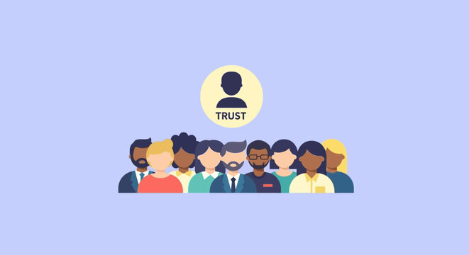 Diverse Group of People Trust.