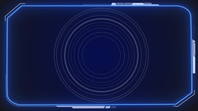 Hologram HUD circle Radar Interface Signal. interfaces , Hi-tech futuristic button display Digital Cyberspace futuristic technology design Sci-fi cyber tech cyberpunk digital hologram platform.