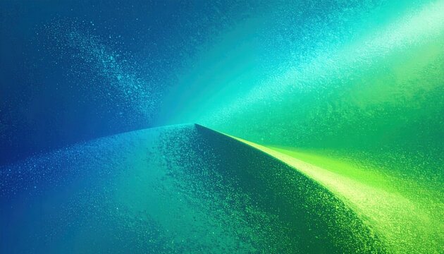 Fondo abstracto vibrante con gradiente de azul y verde, creando una onda energ&eacute;tica y una textura sutil.