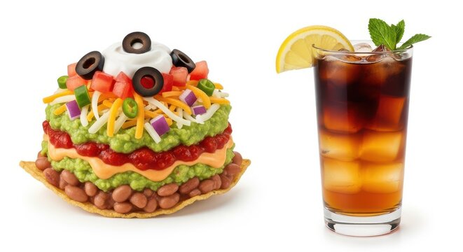 High-resolution 3d reconstruction of a complex urban scene with buildings and vegetation isolated on transparent background, isolated on white background