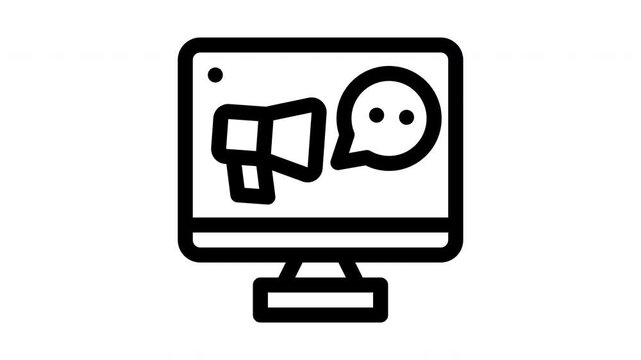 hiring minimalist stroke animation