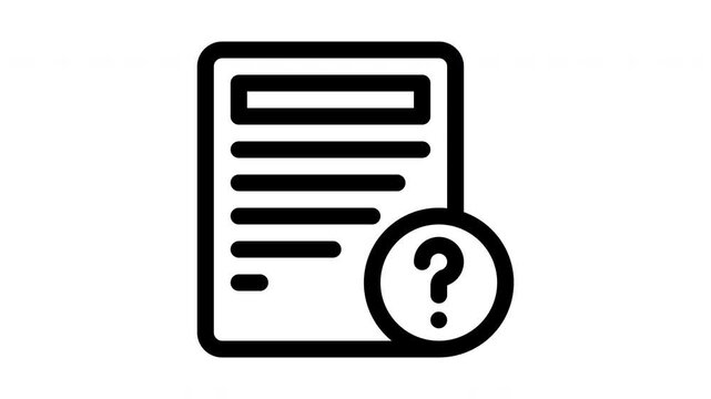 questionnaire minimalist stroke animation