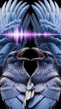 mysterious dark angelic creature with glowing wings surreal fantasy art