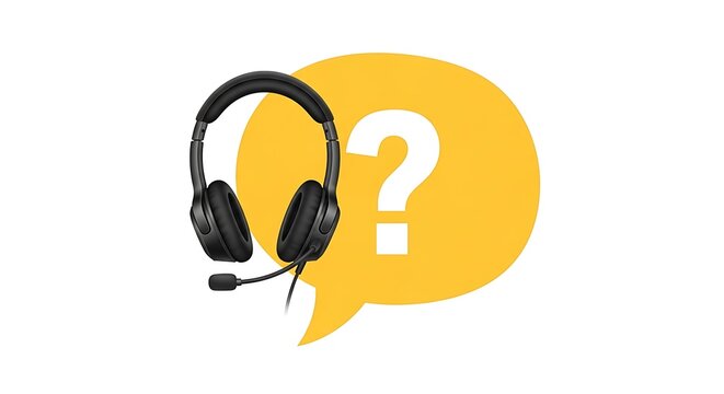 Yellow cartoon character with question mark and glasses posing thoughtfully yellow character thinking pose