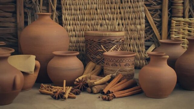 clay pots on the market