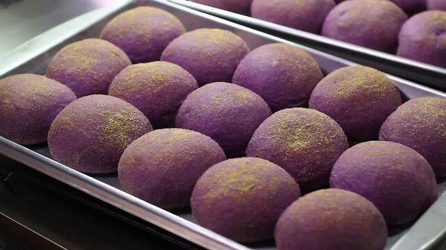 Freshly baked Ube Cheese  Pandesal