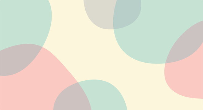 Colorful abstract shapes and circles.