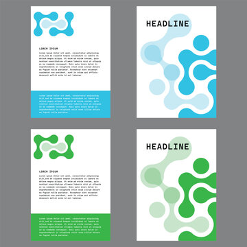 Cover Book Scientific Blue Green Vector
