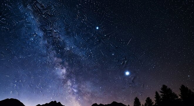 Night sky galaxy stars universe