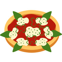 Naklejka premium pizza icon illustration
