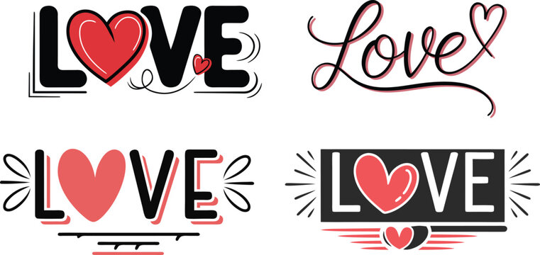 Dia dos Namorados Romantic Design with Hearts and Love Elements