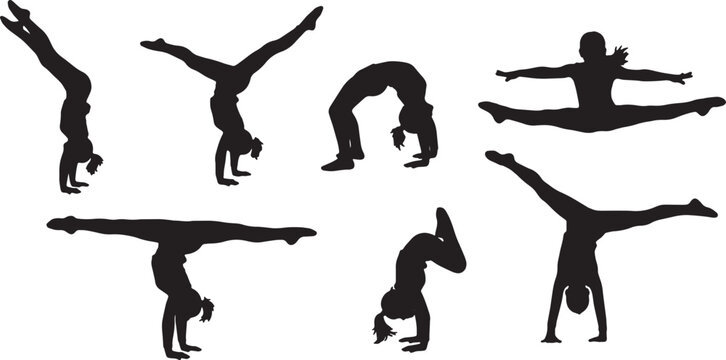 Children Doing Gymnastics and Cartwheels