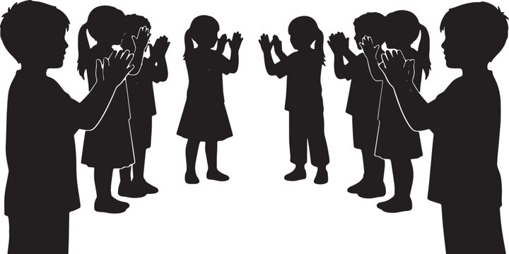 Kids Playing Hand Clapping Games