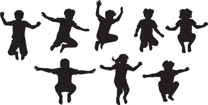 Children Jumping on Trampoline