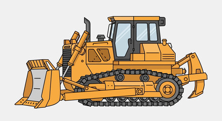 Bulldozer Construction Equipment Heavy Machinery. © mak