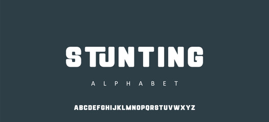 modern alphabet lowercase font. minimalist typography vector illustration design. modern alphabet font. Typography urban style fonts for sport, technology, digital, movie logo design © Nimra