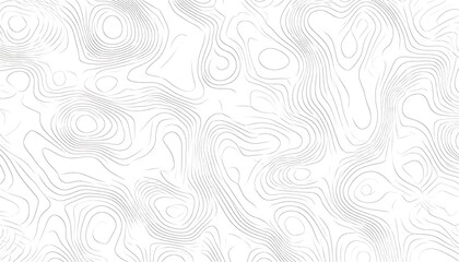 Fototapeta premium White background with gray, layered contour lines resembling topography