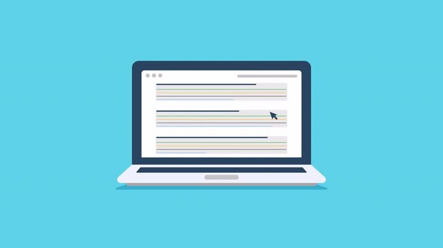 Search engine ranking. SEO. SEO optimization concept. Search engine ranking laptop displays a website listed number one boosting online visibility dramatically. Suitable for digital marketing concepts