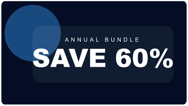 Original name(s): Annual bundle discount banner with sixty percent savings offer.