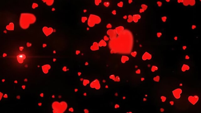 Glowing red cells and platelets in dark plasma, microscopic medical of circulatory system components