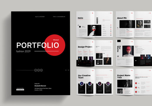 Modern Minimal Fashion Portfolio Layout