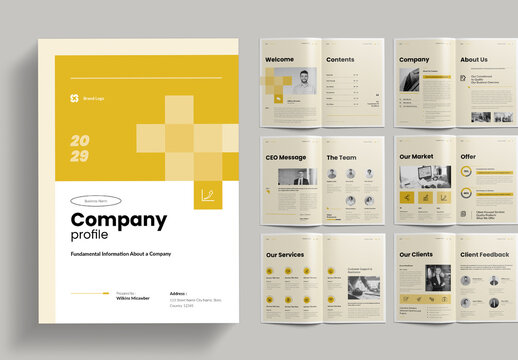 Modern Company Profile Brochure Template