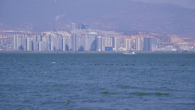 Erhai Lake in Dali, China