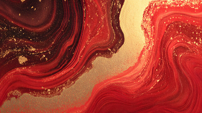 red and gold background	
