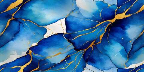 An abstract art illustration of the blue European Union flag painted on a weathered concrete wall representing a global continent symbol on the world map geography © StockVista Creations