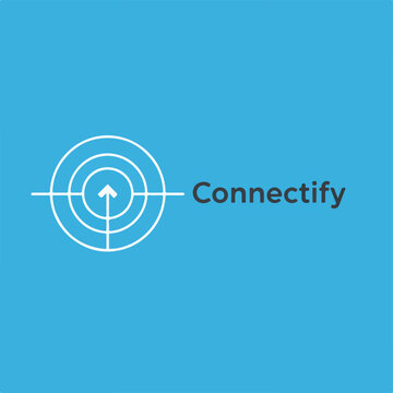 White Connectify Logo Design Element.