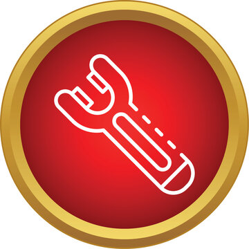 Adjustable spanner or monkey wrench icon representing repair, maintenance, and engineering