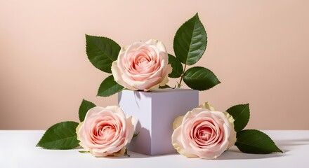 Fototapeta premium Mother's day roses beautiful pink flowers for celebrating mom's special day