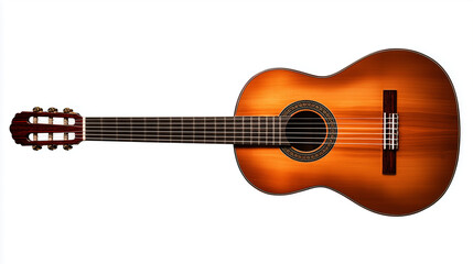 Fototapeta premium acoustic guitar isolated on white