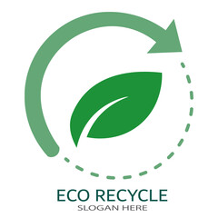 Fototapeta premium eco friendly logo