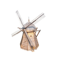 Widok z lotu ptaka na wiatrak. PNG. © Janusz Lipiński