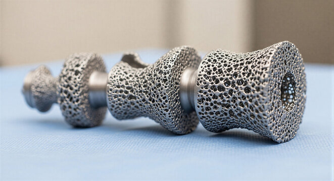 Metal 3D printed mechanical part with porous lattice structure
