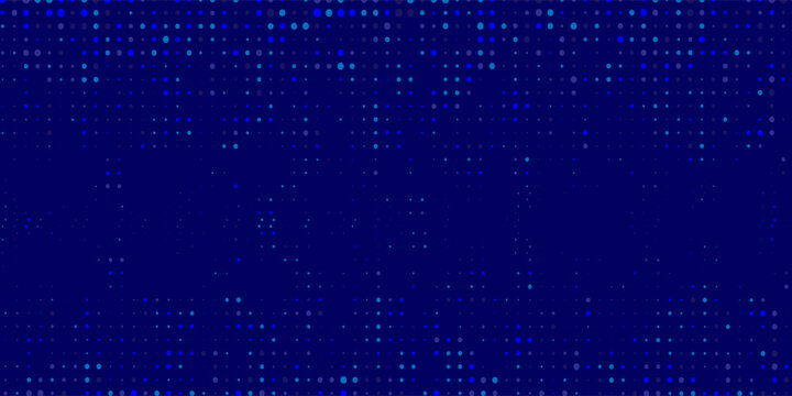 High speed dot moving technology concept. stripes halftone with blue light. speed movement pattern and motion blur over dark blue background. eps 10