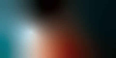 Obraz premium Radiant ribbons in red, white, darkcyan, and black rising upward from a rich shadowy base over a lightly grainy textured backdrop with gentle glowing highlights, sleek modern abstract banner design