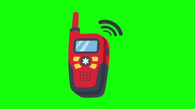radio transceiver portable communication device animation HD 4K