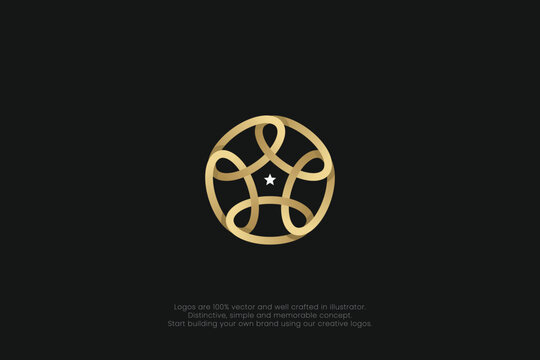 Golden Star Circle Logo