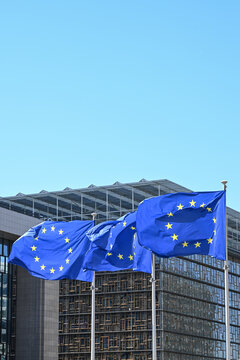drapeau europeen Belgique Bruxelles CEE union europe commision